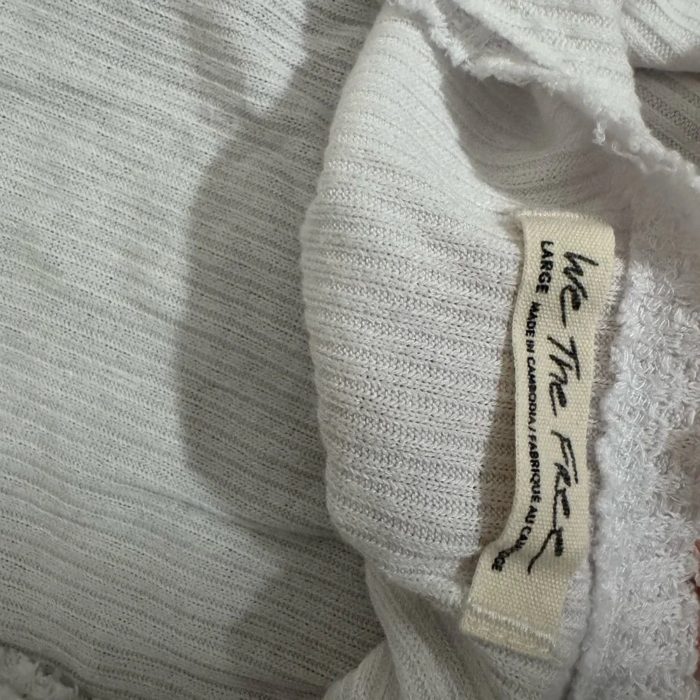 Free People Ribbed Cream Tank Top - Picture 3 of 3